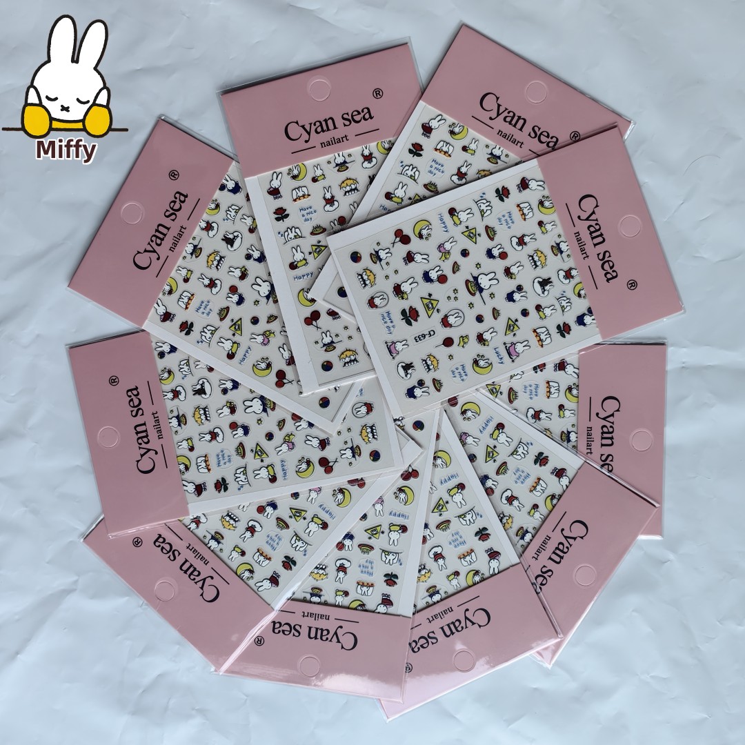 Fire Tablet Accessories - Kawaii Miffy Rabbit Stickers Cute Cartoon