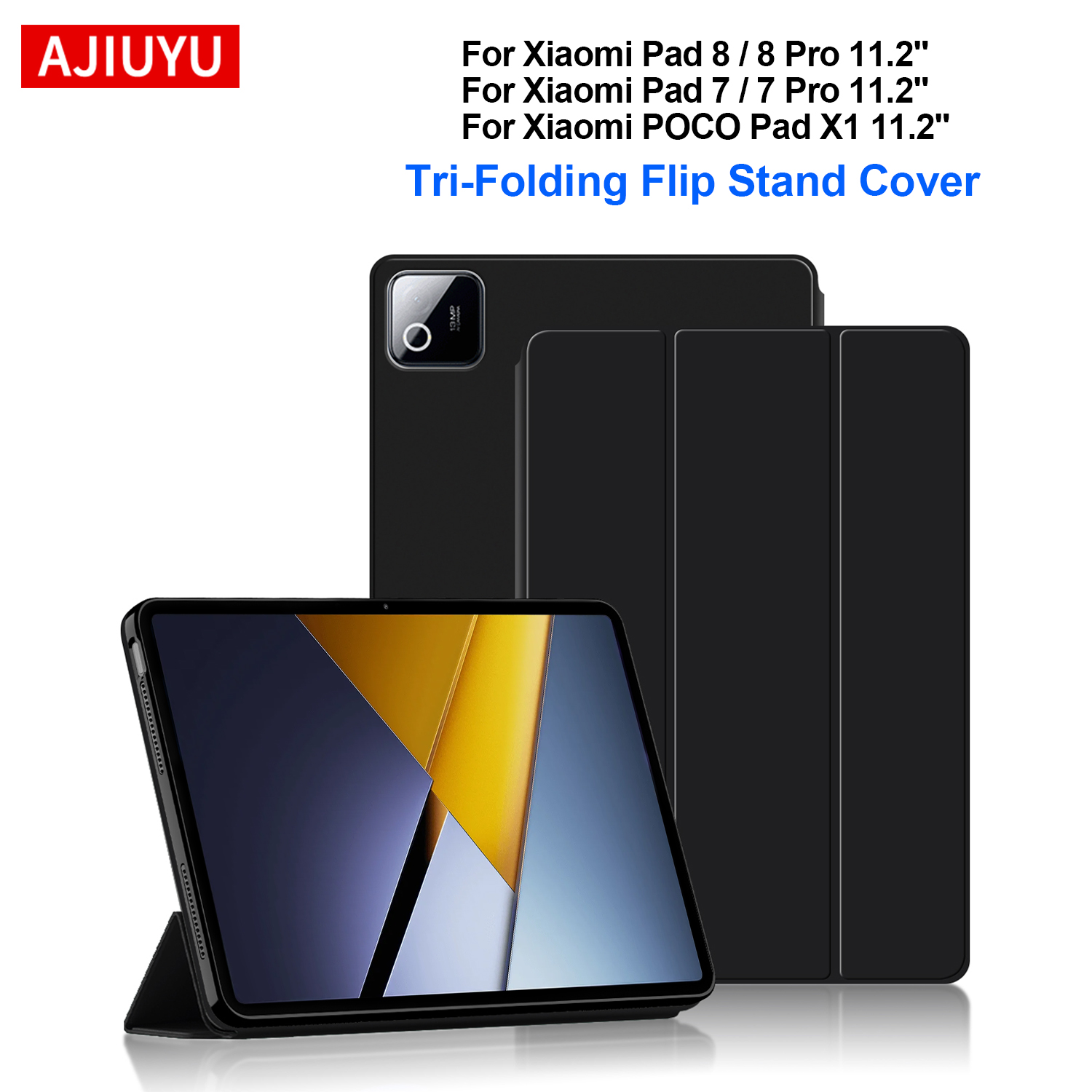 Poco Tablet Accessories - Flip Cover PU Leather Case For