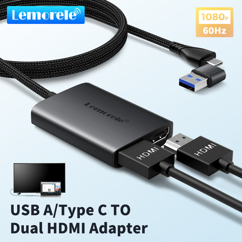 Hdmi Adapter Tablet - Lemorele Dual HDMI Adapter 4K Type