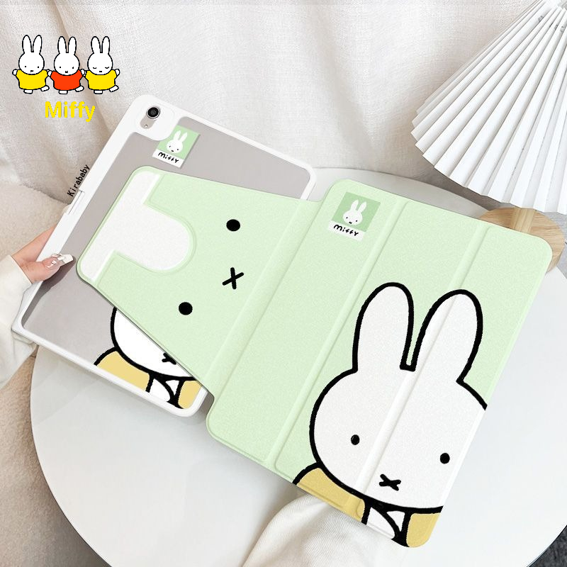 Fire Tablet Accessories - Kawaii Miffy Tablet Case with 720°
