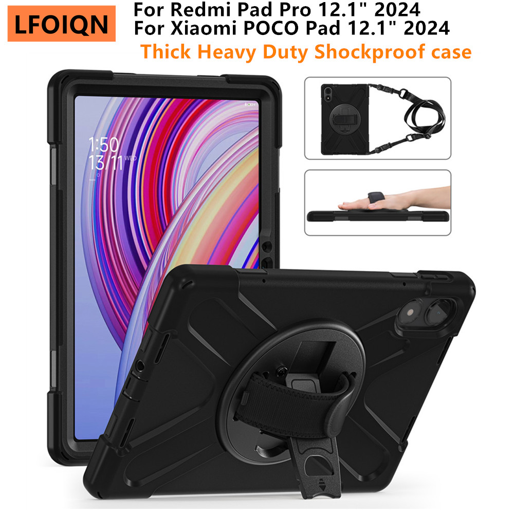 Poco Tablet Accessories - LFOIQN Heavy Duty Shockproof Case For