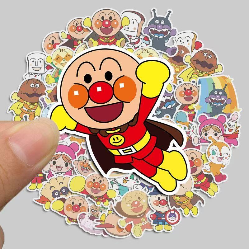 Fire Tablet Accessories - 50pcs cartoon anime image Anpanman sticker