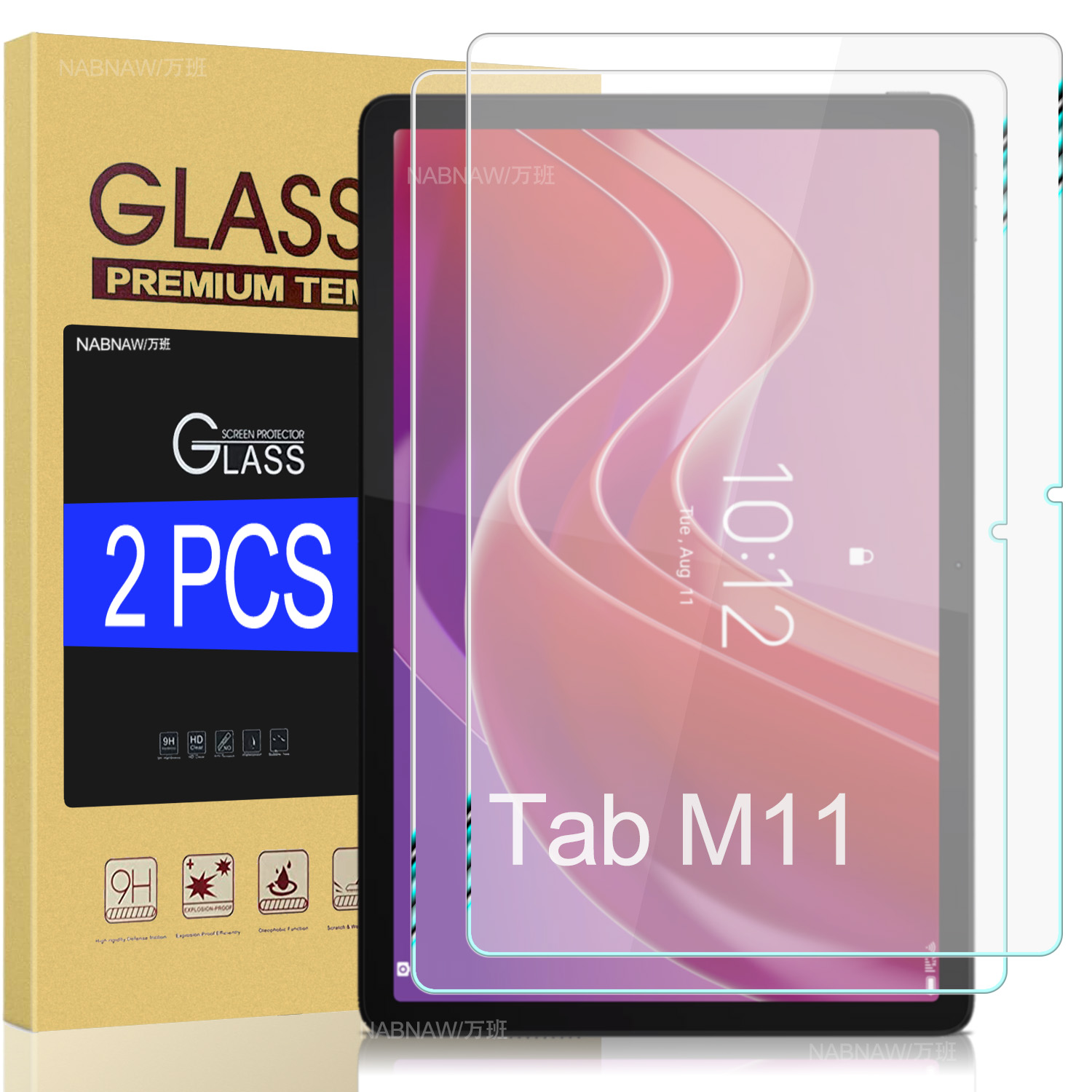 Lenovo Tablet M11 Accessories - 2 Pieces HD Scratch Proof Screen