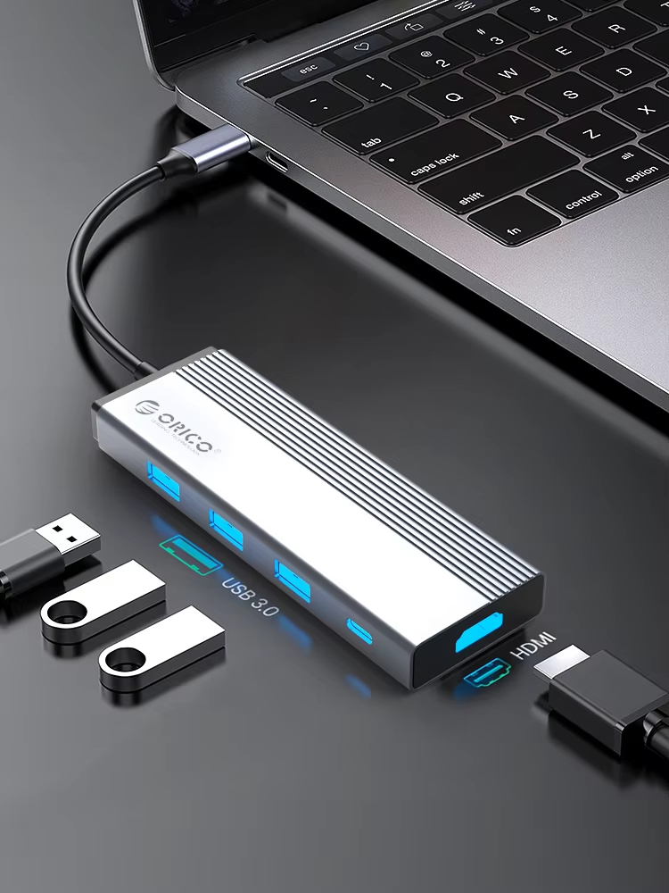 ORICO 5 in 1 USB C Hub Multipo - đánh giá và giá Hdmi Adapter Tablet