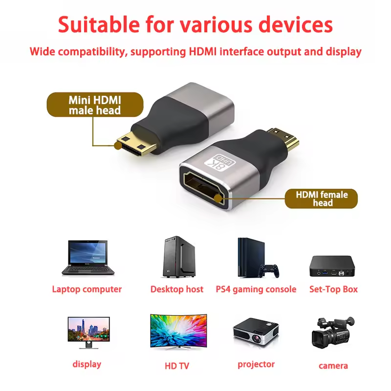 8K@60Hz Mini Micro HDMI-compat - đánh giá và giá Hdmi Adapter Tablet