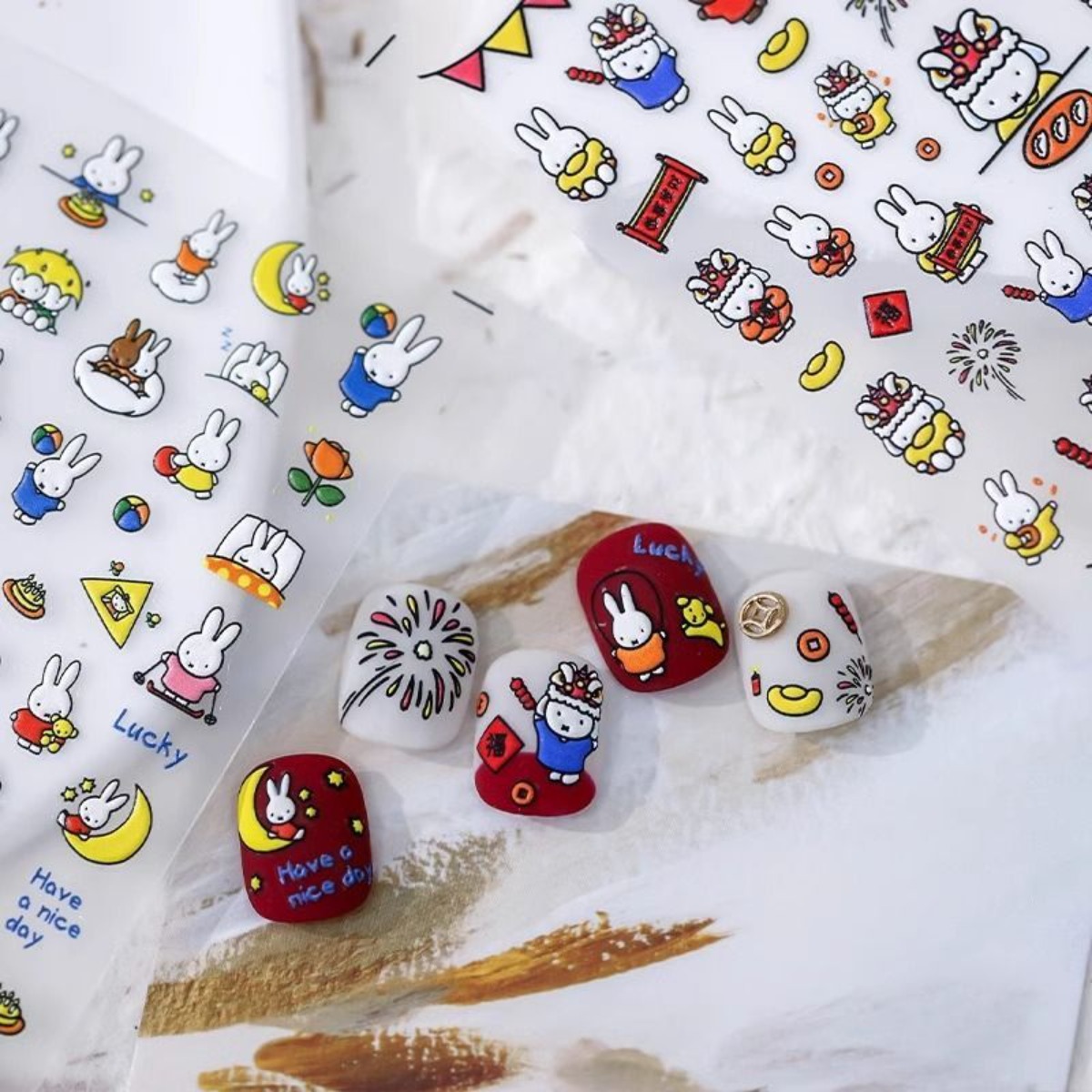 Kawaii Miffy Rabbit Stickers C - đánh giá và giá Fire Tablet Accessories
