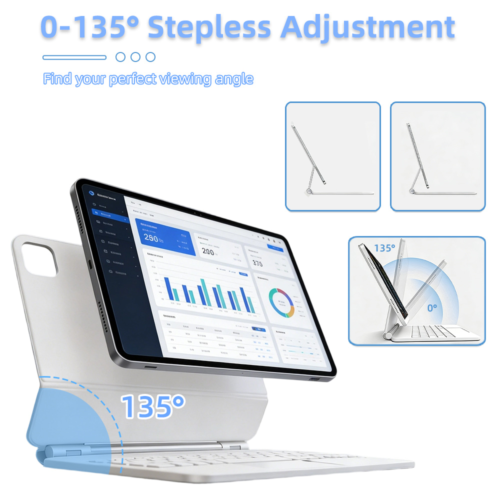 Magic Wireless Keyboard with T - đánh giá và giá Magnetic Case Smart