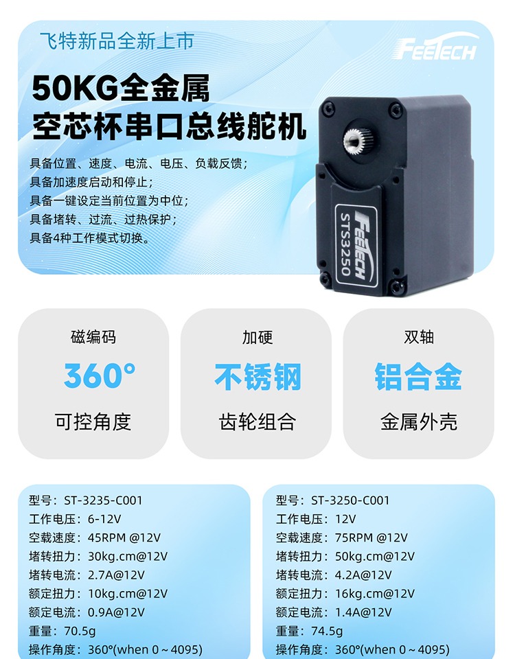 Feetech STS3250 12V 50KG Magne - đánh giá và giá Magnetic Case Smart