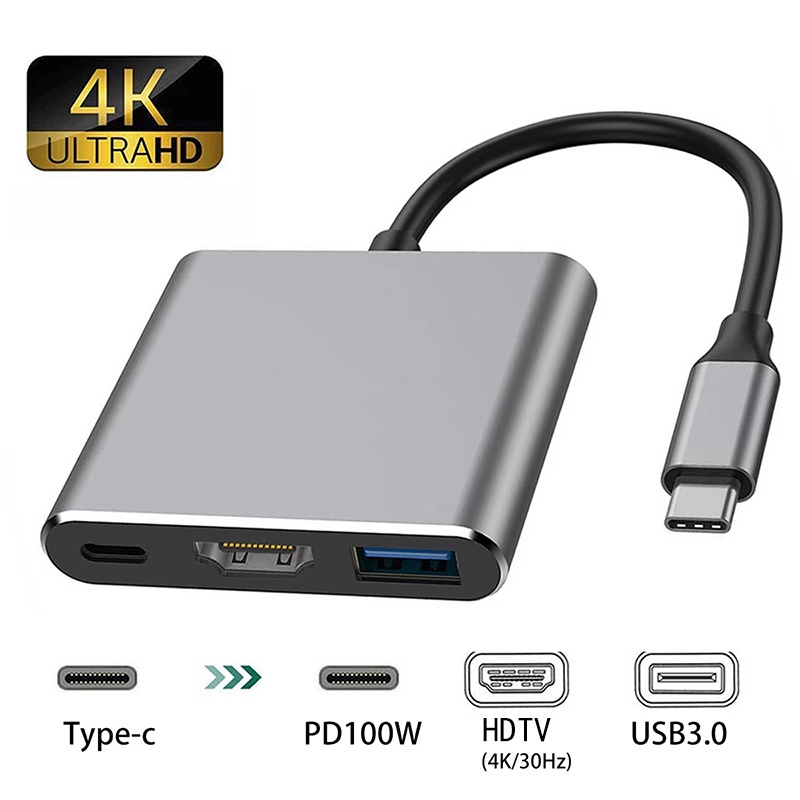 USB-C To HDMI-compatible 3 In  - đánh giá và giá Hdmi Adapter Tablet