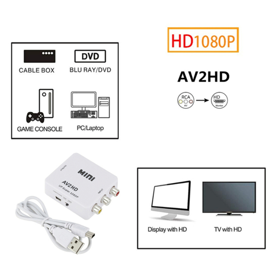 HDMI-compatible to AV RCA Conv - đánh giá và giá Hdmi Adapter Tablet