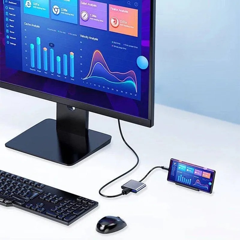 USB C HUB 3in1 Type C 3.0 to H - đánh giá và giá Hdmi Adapter Tablet