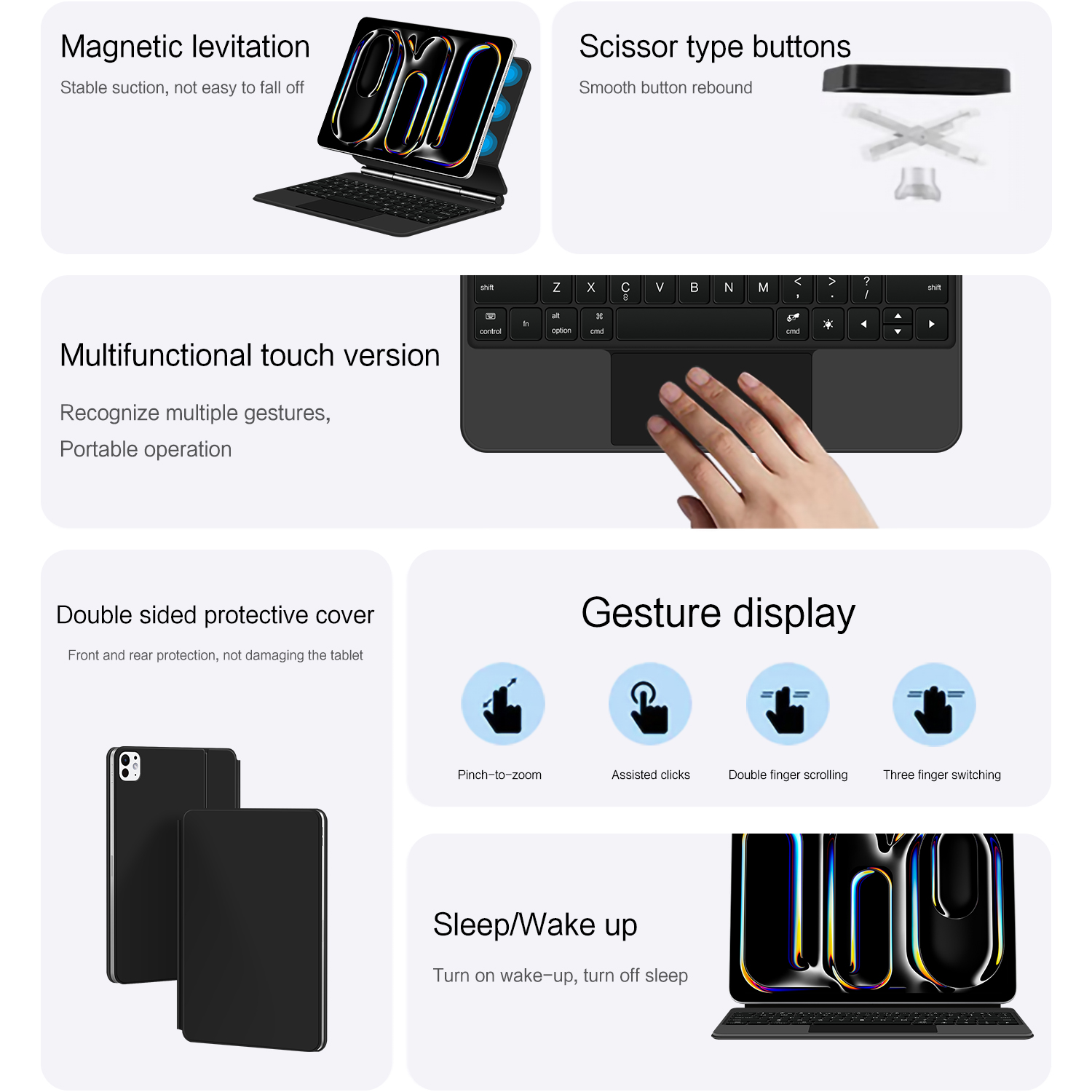 AJIUYU Magnetic Magic Keyboard - đánh giá và giá Magnetic Case Smart