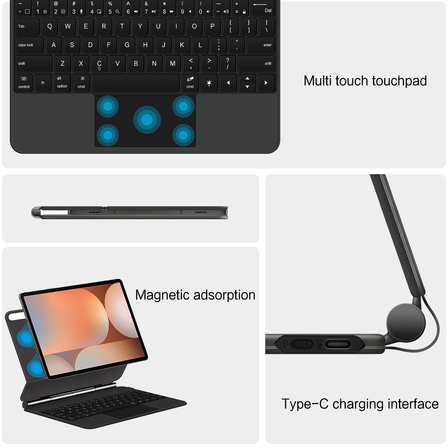 Magic Magnetic Keyboard for Sa - đánh giá và giá Samsung Tablet S10 Accessories
