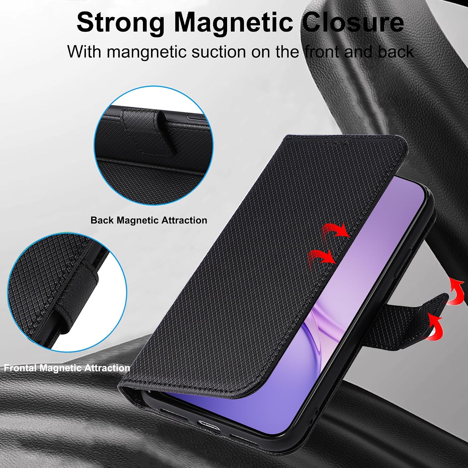 Plain Leather Flip Wallet Case - đánh giá và giá Magnetic Case Smart