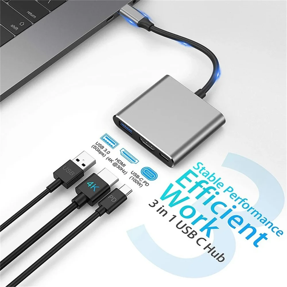 USB C HUB 3-in-1 Multiports Ad - đánh giá và giá Hdmi Adapter Tablet