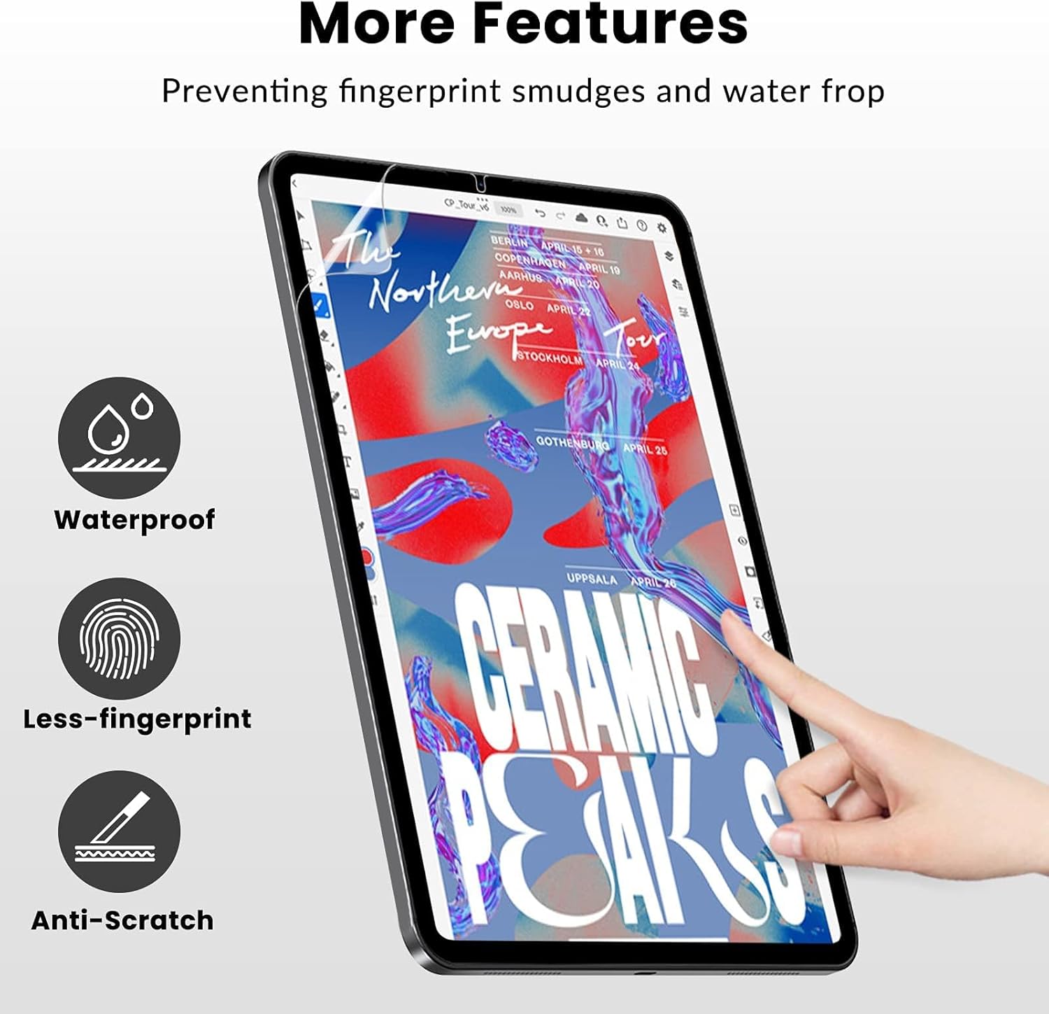 2PCS Like Paper Screen Protect - đánh giá và giá Samsung Tablet S10 Accessories