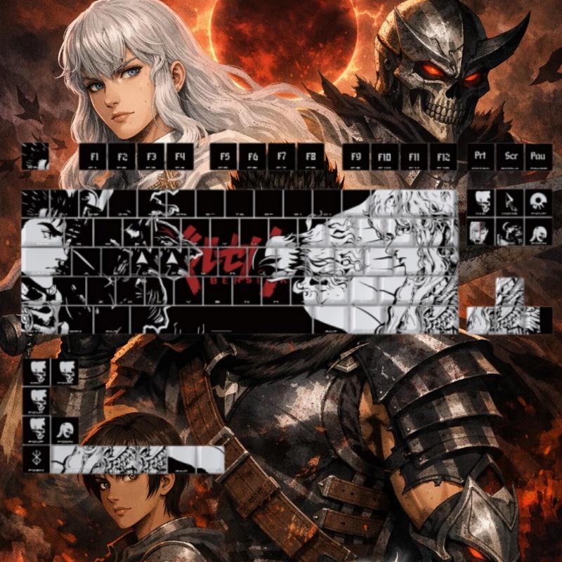 BERSERK Theme Anime Keycap 98  - đánh giá và giá Tablet Accessories For Gaming