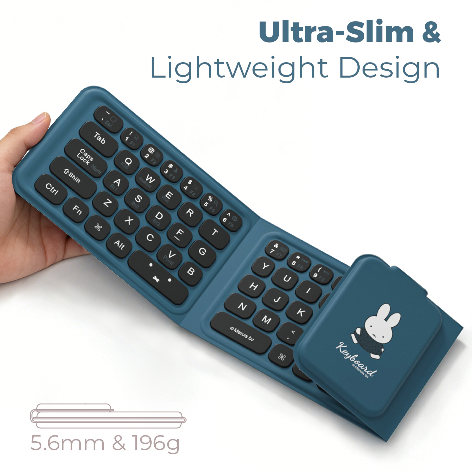 Miffy Triple fold keyboard Cut - đánh giá và giá Fire Tablet Accessories