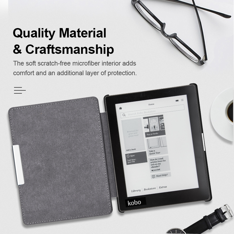 For Kobo Aura N514 Smart Cover - đánh giá và giá Magnetic Case Smart