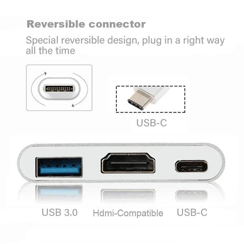 3 In 1 Type C to HDMI-compatib - đánh giá và giá Hdmi Adapter Tablet