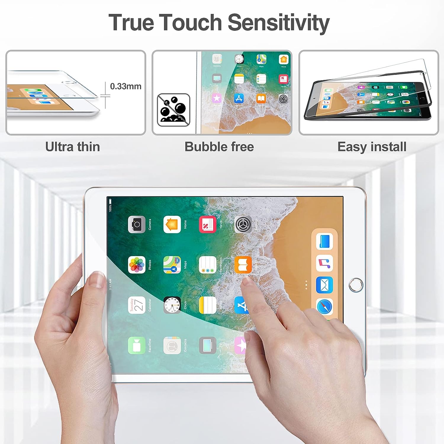 2pcs 9H Tempered Glass For iPa - đánh giá và giá Temu Tablet Accessories