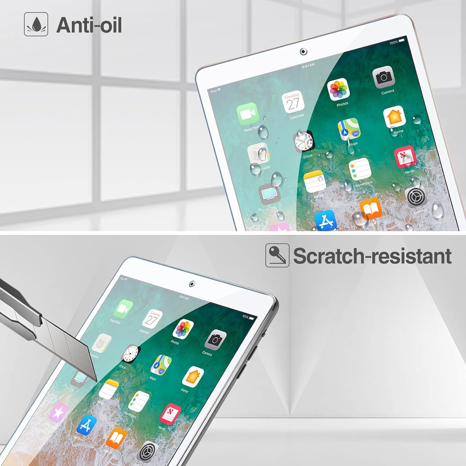2pcs 9H Tempered Glass For iPa - đánh giá và giá Temu Tablet Accessories